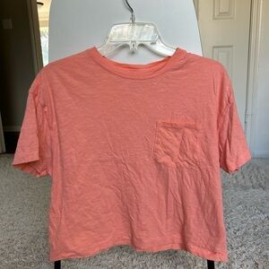 Coral Pocket Tee